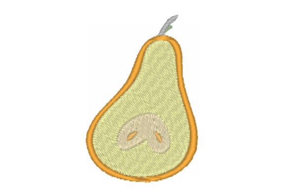 Pear Embroidery: A Farmhouse Favorite