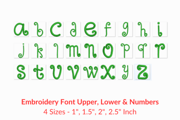 Zarinah Fonts Embroidery Design